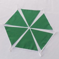 10m Emerald Green Fabric Bunting